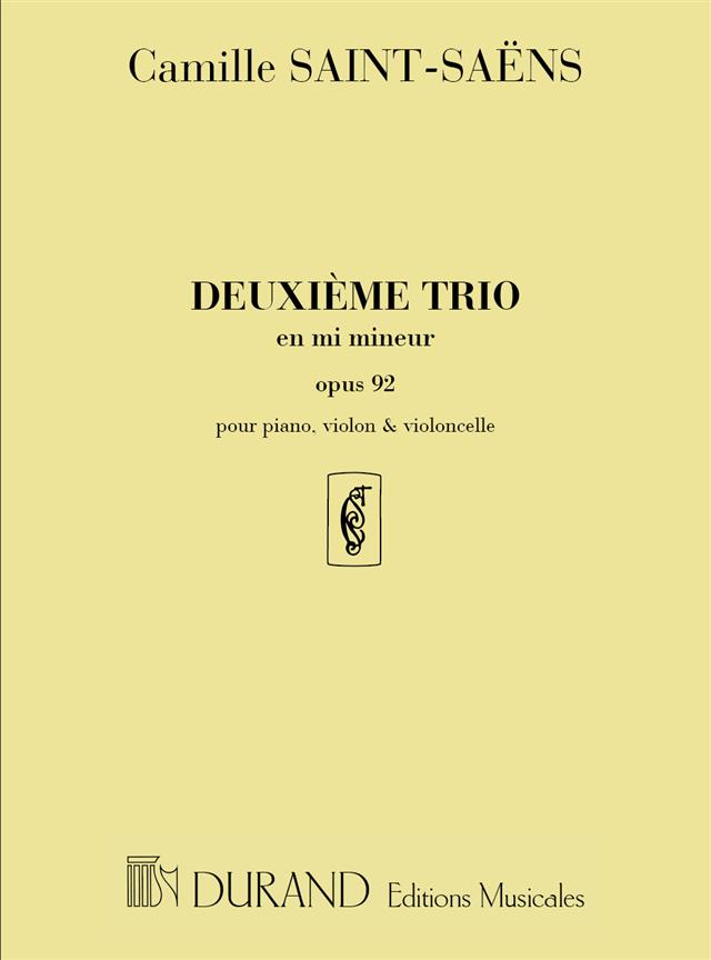 Trio Op 92 N 2 Vl-Vlc-Piano En Mi Mineur